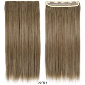 Beige Blonde Clip-In Human Hair Extensions