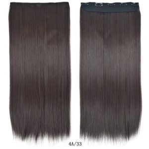 Dark Brown Clip-In Human Hair Extensions